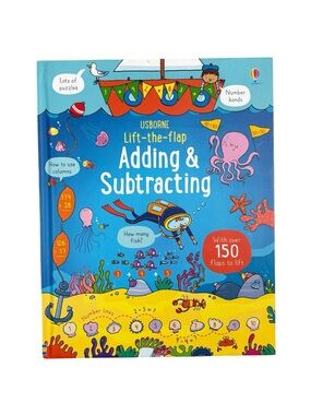 Usborne Lift- the- Flap Addition & Subtraction Book Like New